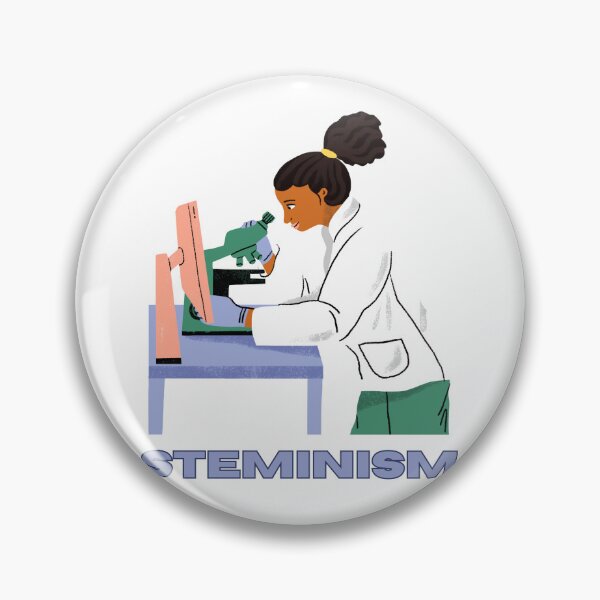 Item preview, Steminism Support Women in Science Woman in Lab Coat designed and sold by julyperson.