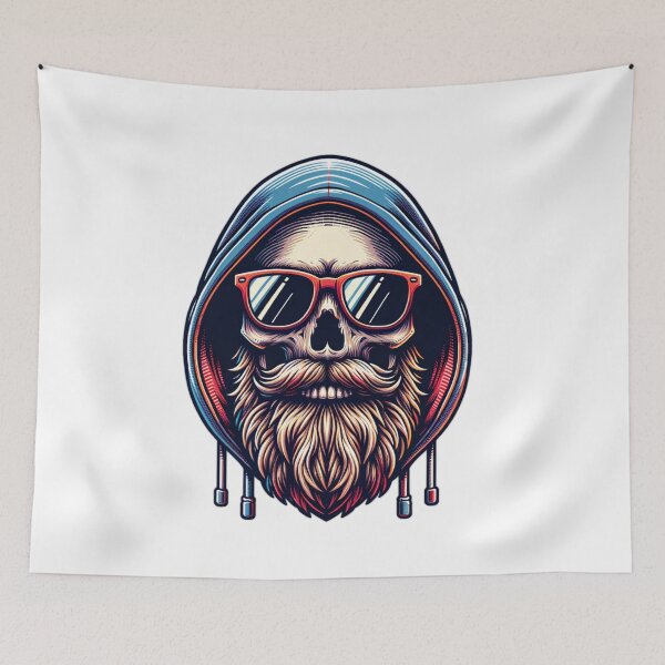 Item preview, Bearded Skull designed and sold by ElegantEdgeRA.