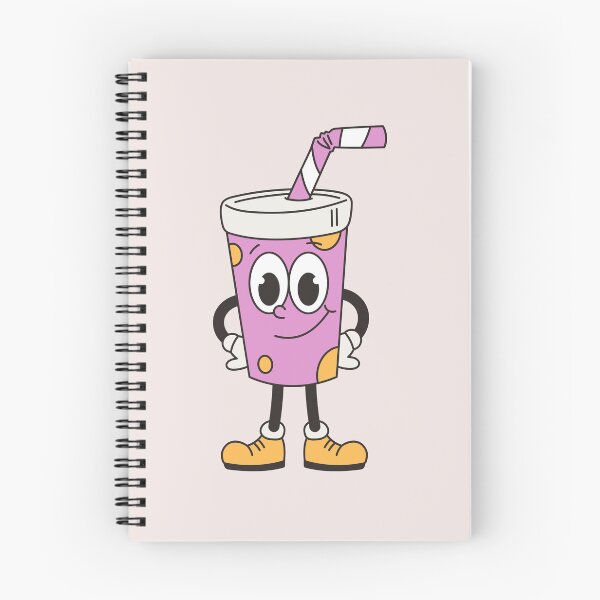 Item preview, Groovy character. Funny vintage mascot, paper drink cup with straw designed and sold by ElenaKud.