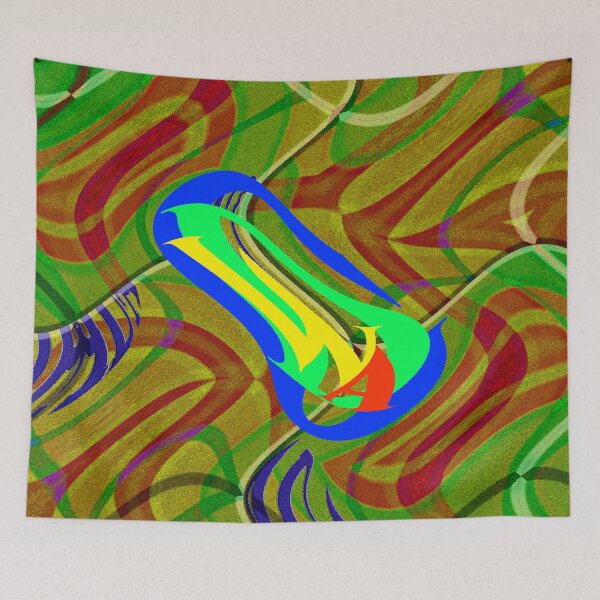 Item preview,   *PIECES OF ABSTRACT ART SPIRAL SIGNATURE PATCHWORK COLORS MADRAS GWADA GUADELOUPE* designed and sold by Ralek.