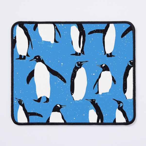 Item preview, Cute Christmas Penguins Pattern On Holiday Xmas Blue designed and sold by DEC02.