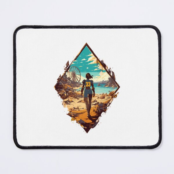Item preview, A Lone Dweller in a Dystopian Landscape - Diamond Frame - Post Apocalyptic designed and sold by Fenay Designs.