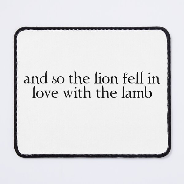 Item preview, and so the lion fell in love with the lamb | twilight designed and sold by sadgaymemes.