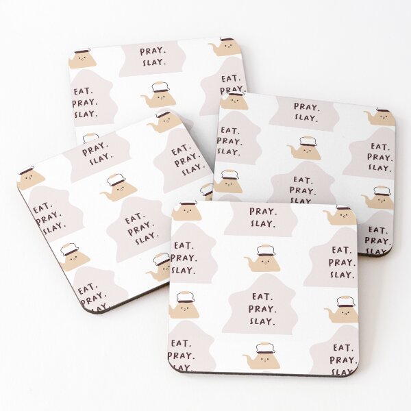 Item preview, EAT. PRAY. SLAY | Motivation and Inspiration | Cute Character Illustrations | Simple Design designed and sold by RM-Journey.