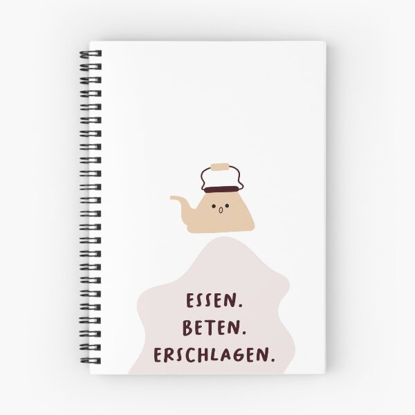 Item preview, Essen. Beten. Zerschlagen. | Motivation and Inspiration | Cute Character Illustrations | Simple Design designed and sold by RM-Journey.