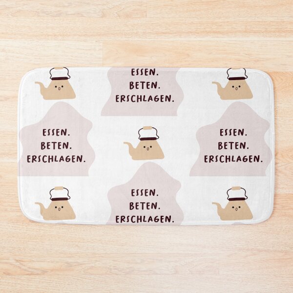 Item preview, Essen. Beten. Zerschlagen. | Motivation and Inspiration | Cute Character Illustrations | Simple Design designed and sold by RM-Journey.