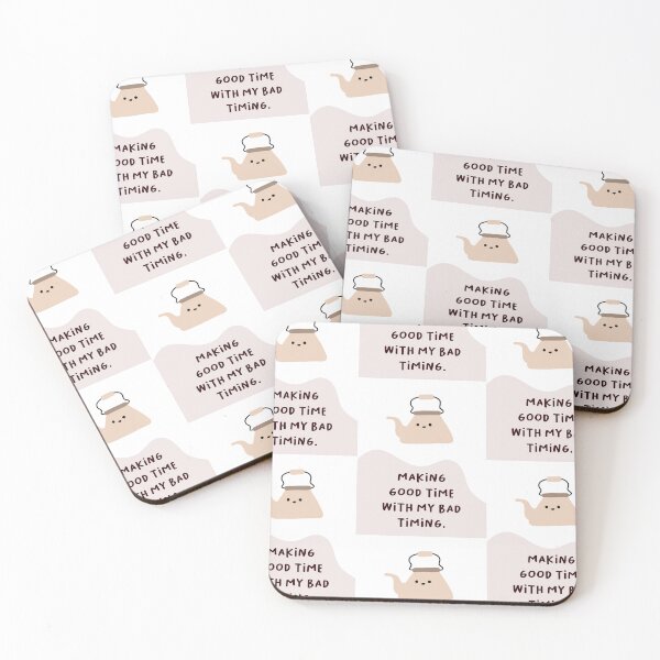 Item preview, MAKING GOOD TIME WITH MY BAD TIMING | Motivation and Inspiration | Cute Character Illustrations | Simple Design designed and sold by RM-Journey.