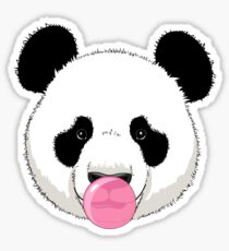 Panda and bubble gum Sticker