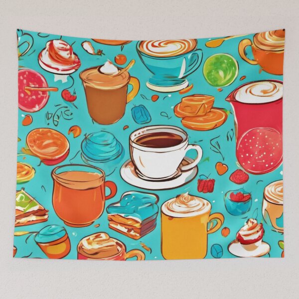Item preview, Sweet Dessert & Drink Art designed and sold by Health And Fitness Posts e-Store.