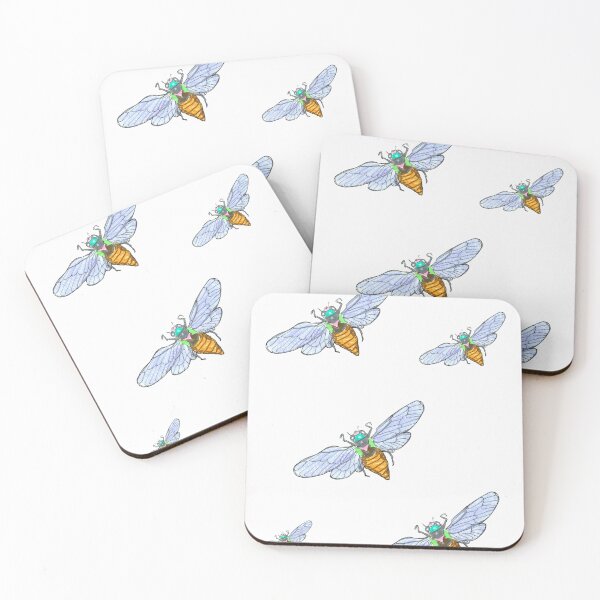 Item preview,  Cicada Insect Bug Colorful Entomology Entomologist Mini Sticker Pack designed and sold by Manara  -Art.