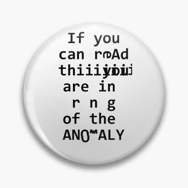 Item preview, Anomaly Warning! designed and sold by CasperOrillian.