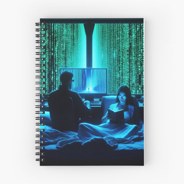 Item preview, a futuristic scene of a couple inspired by the Matrix designed and sold by Icaro77.