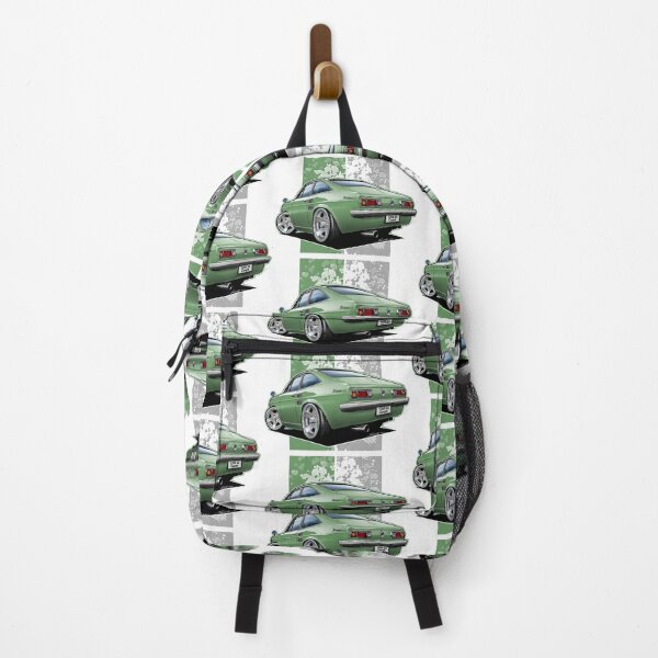 Item preview, Tooned Datsun Sunny B110 Coupé (Datsun 1200 GX Coupé) Green designed and sold by Petrolhead T-Shirts and Art.
