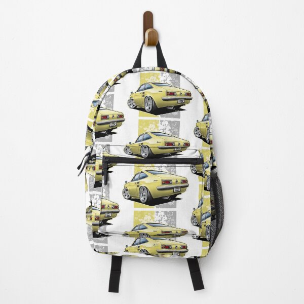 Item preview, Tooned Datsun Sunny B110 Coupé (Datsun 1200 GX Coupé) Yellow designed and sold by Petrolhead T-Shirts and Art.