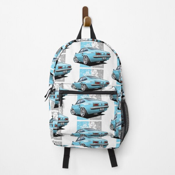 Item preview, Tooned Datsun Sunny B110 Coupé (Datsun 1200 GX Coupé) Light Blue designed and sold by Petrolhead T-Shirts and Art.