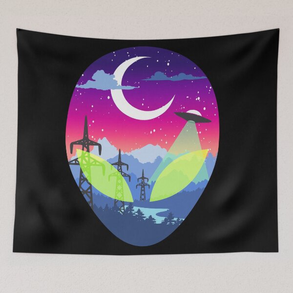 Item preview, Mountain Abduction designed and sold by alien-boy.