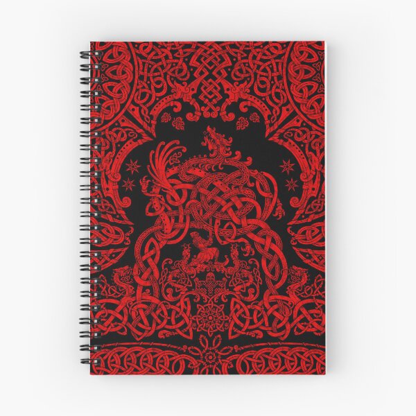 Item preview, Viking style Dragon - Black and Red designed and sold by Abysm Internal.