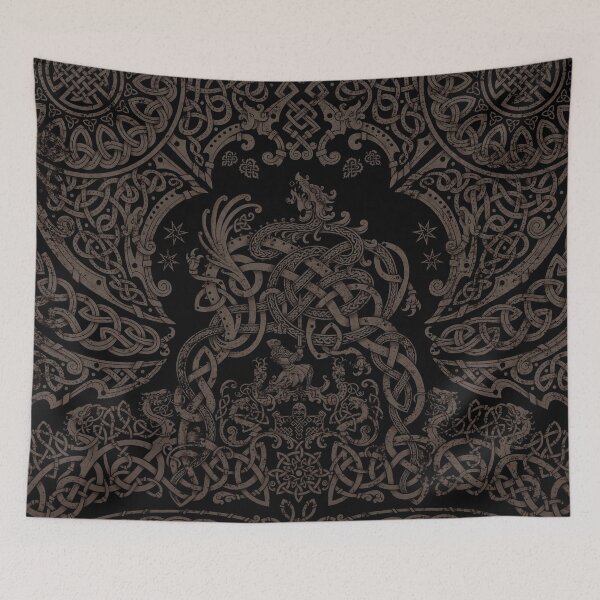 Item preview, Viking style Dragon - Black Grey and Grit designed and sold by Abysm Internal.