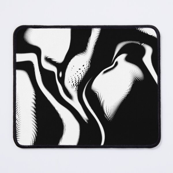 Item preview, abstract style traditional black white fabric pattern design designed and sold by ironpalette.