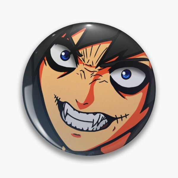 Item preview, Anger Rages Within Me - Blackwave Pin Badge designed and sold by BlackwaveStuff.