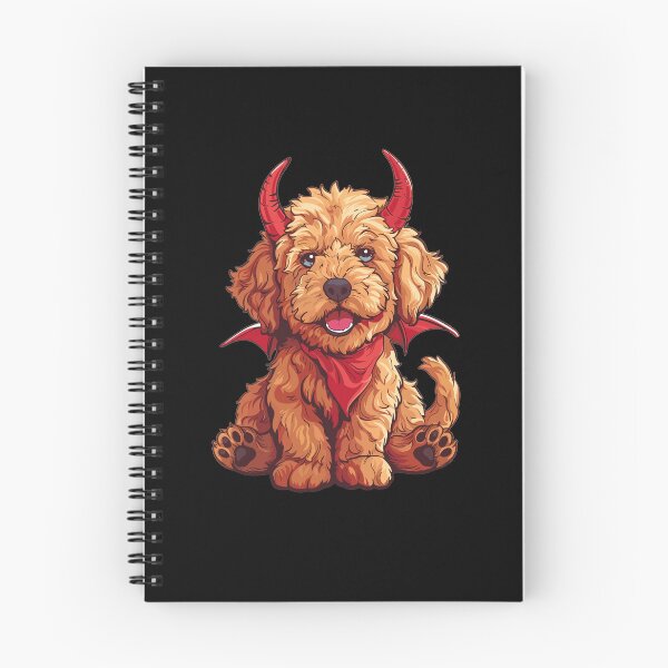 Item preview, Cute Halloween GoldenDoodle Devil designed and sold by RetroPrints.