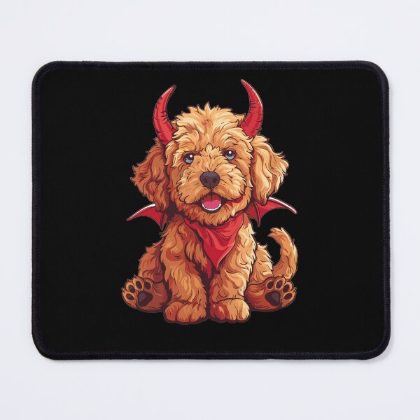 Item preview, Cute Halloween GoldenDoodle Devil designed and sold by RetroPrints.