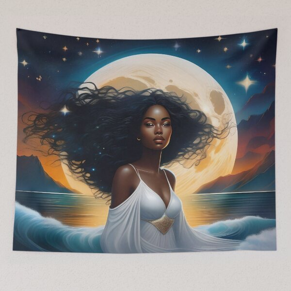 Item preview, Iemanjá in the Moonlight designed and sold by Orixaworld.