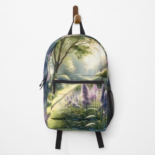 Item preview, Magical Woodland Walk, Sunlit Trees and Flowering Path designed and sold by ArtComixHaven.