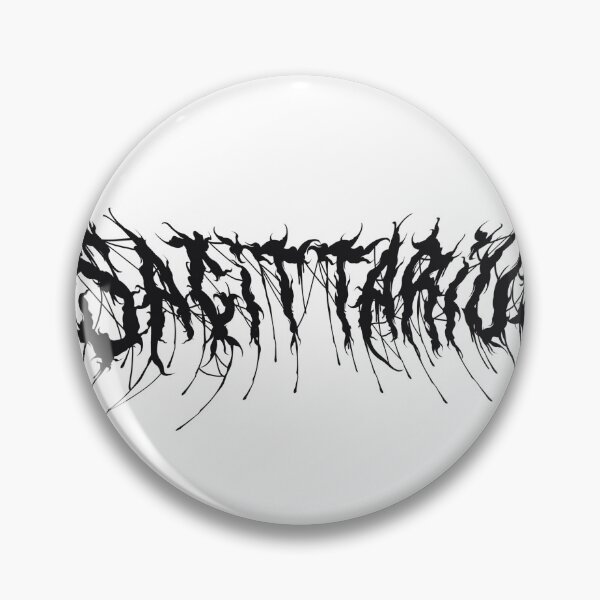 Item preview, Sagittarius Brutal Zodiac in Black designed and sold by scorpiopanda.