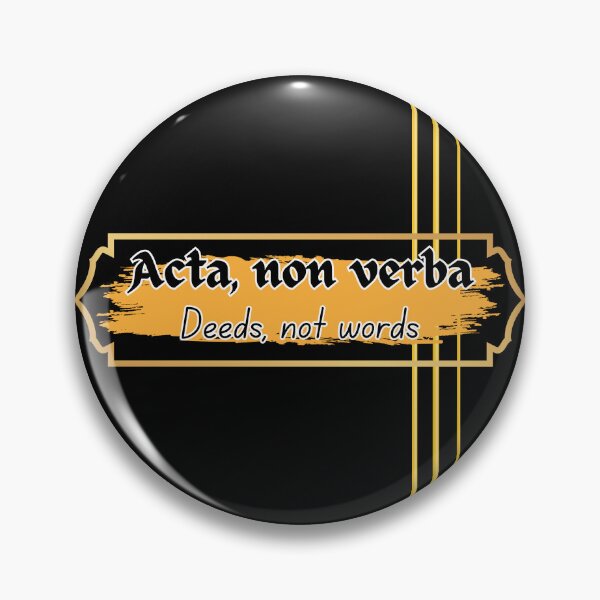 Item preview, Deeds, not words, Latin designed and sold by MakeWayDesign.
