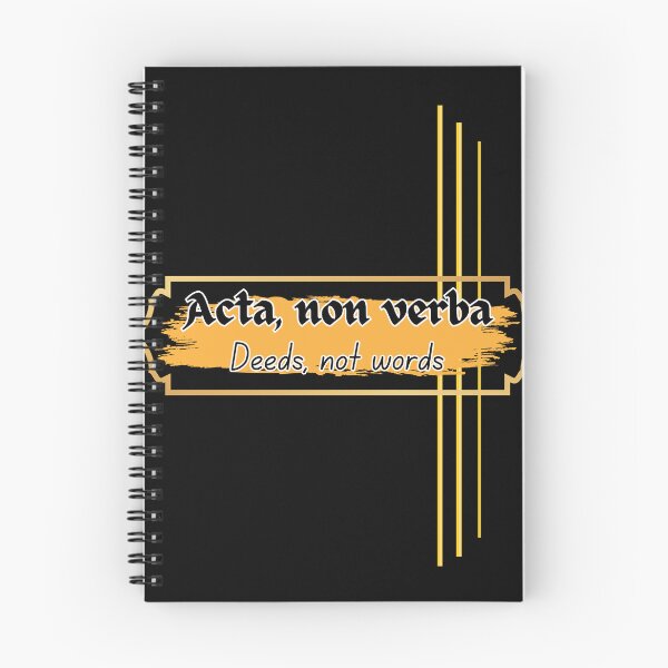 Item preview, Deeds, not words, Latin designed and sold by MakeWayDesign.