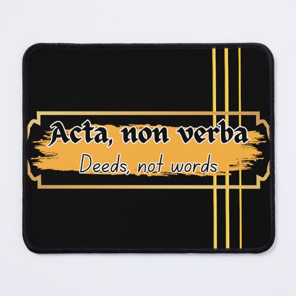 Item preview, Deeds, not words, Latin designed and sold by MakeWayDesign.