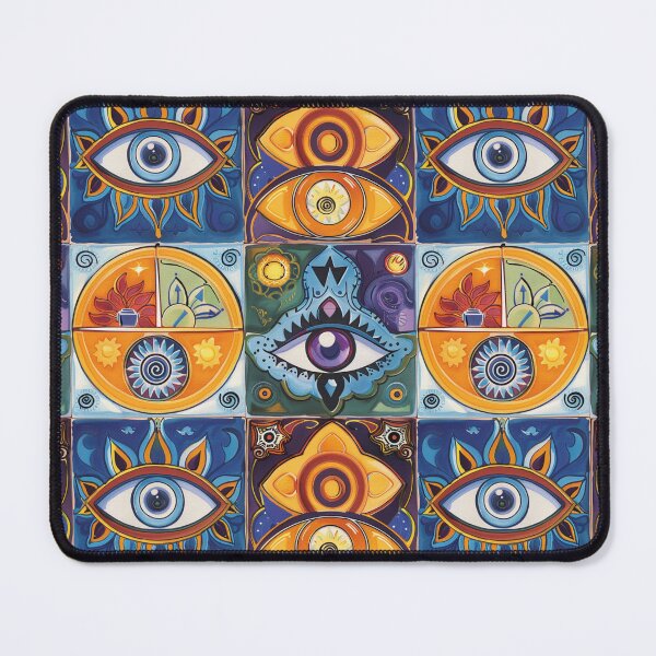 Item preview, Mystical Awakening: Third Eye Chakra Tiles Collection designed and sold by JLCableStudio.