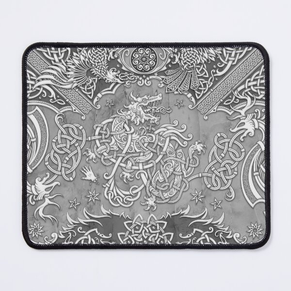 Item preview, Fenrir the Norse Wolf - Viking Art, Stone designed and sold by Abysm Internal.