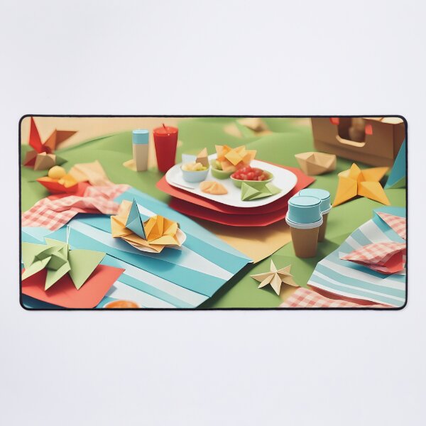 Item preview, Origami Art - Seaside Serenity: A Picnic by the Shore designed and sold by ArtfulFolds.