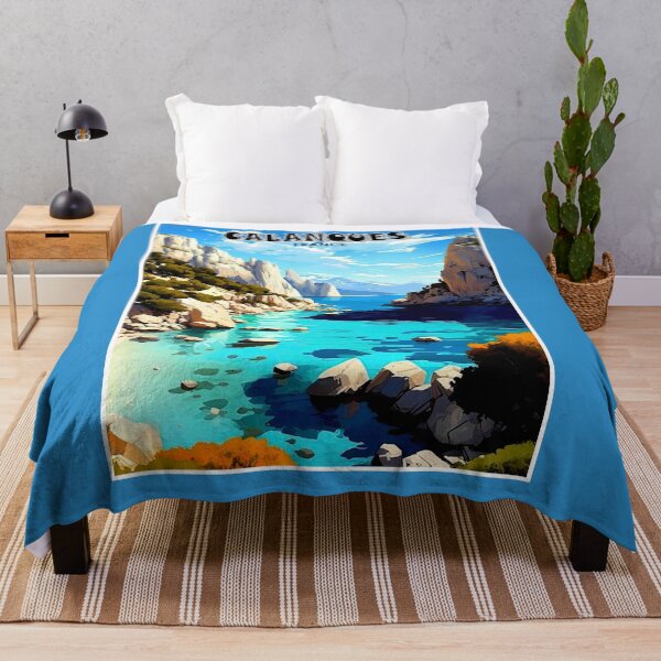 Item preview, Calanques France : Vintage Travel Advertising Print designed and sold by posterbobs.