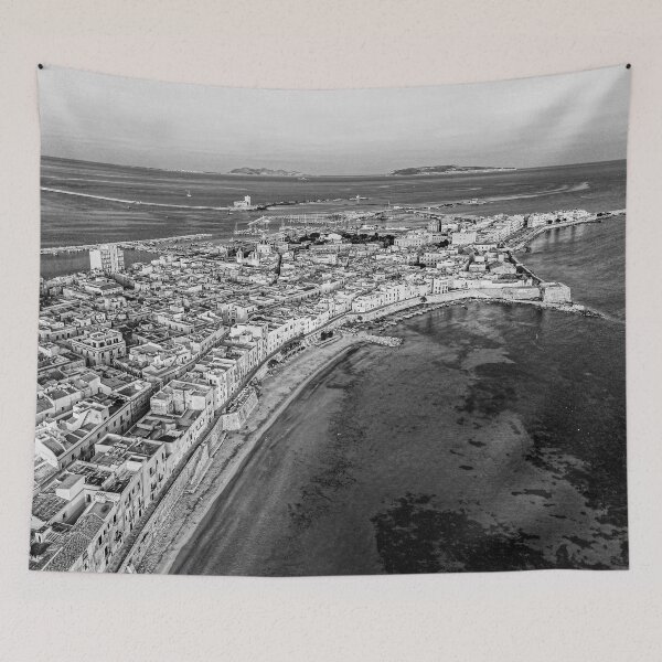 Item preview, Mura di Ponente and sea around Trapani, Sicily designed and sold by PetroliniVideo.