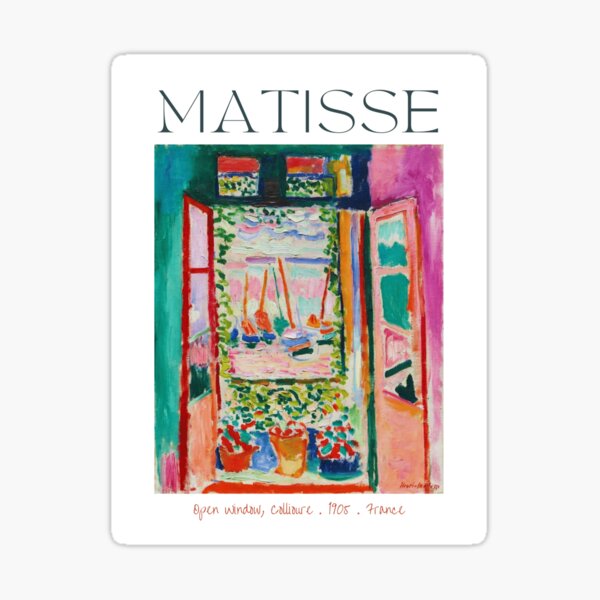 Item preview, Henri Matisse - The Open Window, Collioure France 1905 HD Signed designed and sold by Arwen-Art.