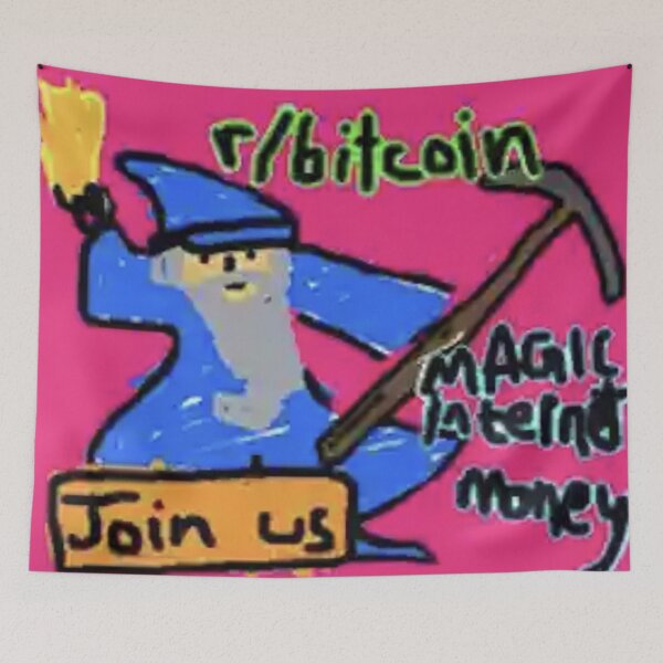 Item preview, Bitcoin Wizard #366 - Magic Internet Money - The Most Famous Reddit Meme designed and sold by Nathan Engquist.