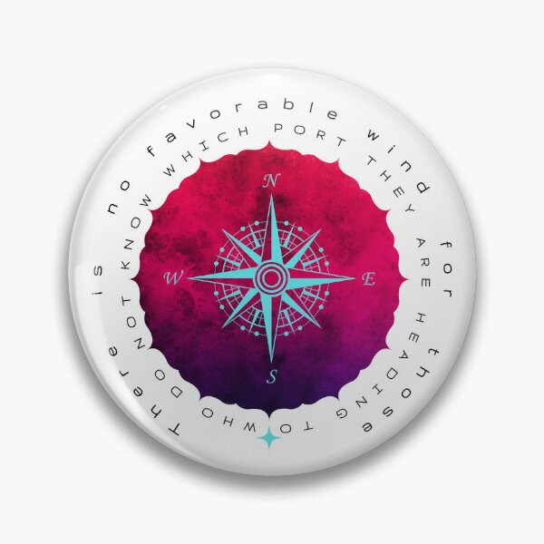 Item preview, THERES IS NO FAVORABLE WIND, COMPASS designed and sold by AlureDesigns.