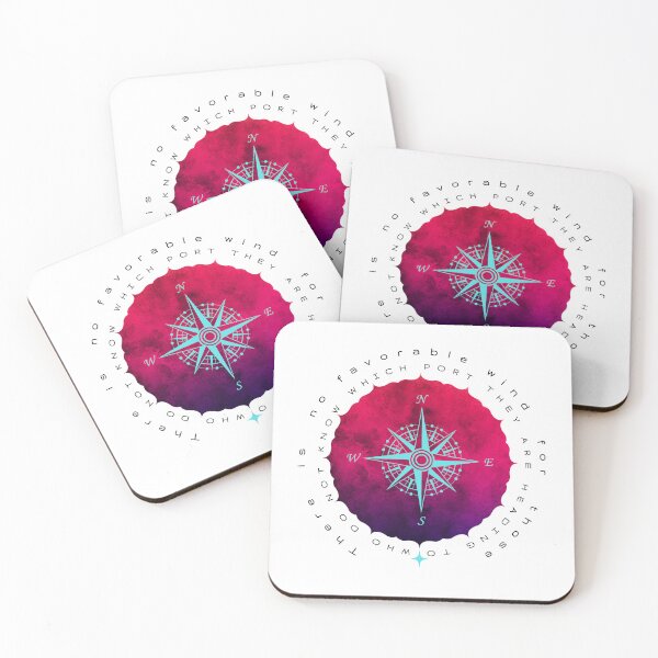 Item preview, THERES IS NO FAVORABLE WIND, COMPASS designed and sold by AlureDesigns.