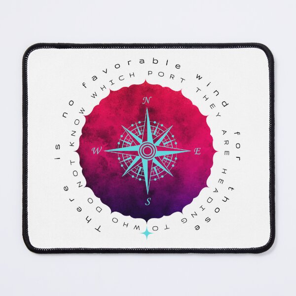 Item preview, THERES IS NO FAVORABLE WIND, COMPASS designed and sold by AlureDesigns.