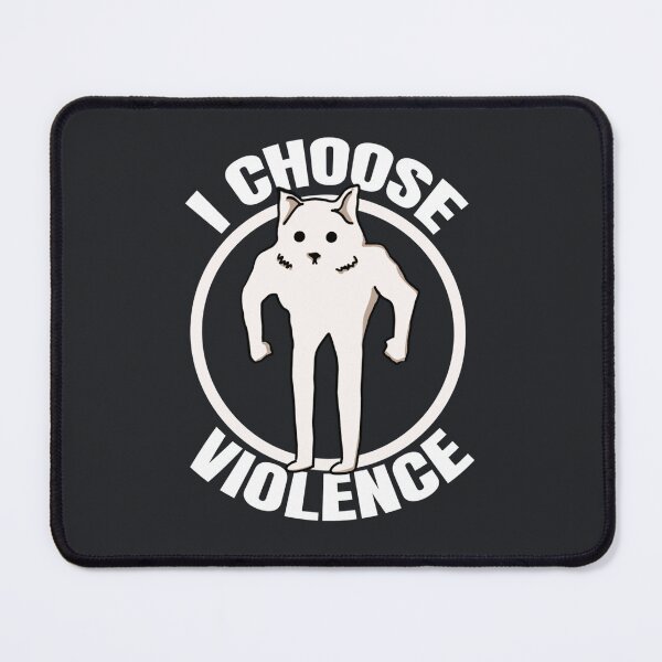Item preview, I Choose Violence Muscular Cat designed and sold by Joako Zeta.