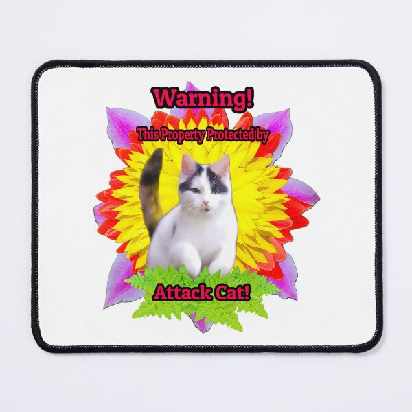 Item preview, Warning! Attack Cat! designed and sold by TriffidGarden.