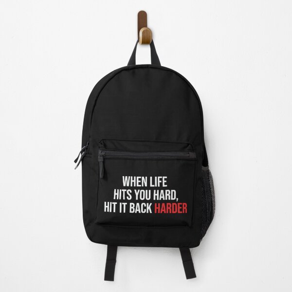 Item preview, WHEN LIFE HITS YOU HARD, HIT IT BACK HARDER  designed and sold by thewolf988.