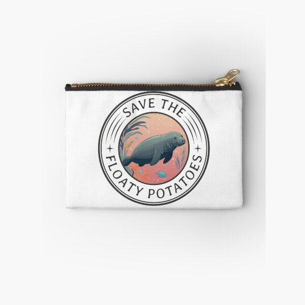 Item preview, Save The Floaty Potatoes Ver 3 Funny Manatee Quote  designed and sold by thecatcouch.