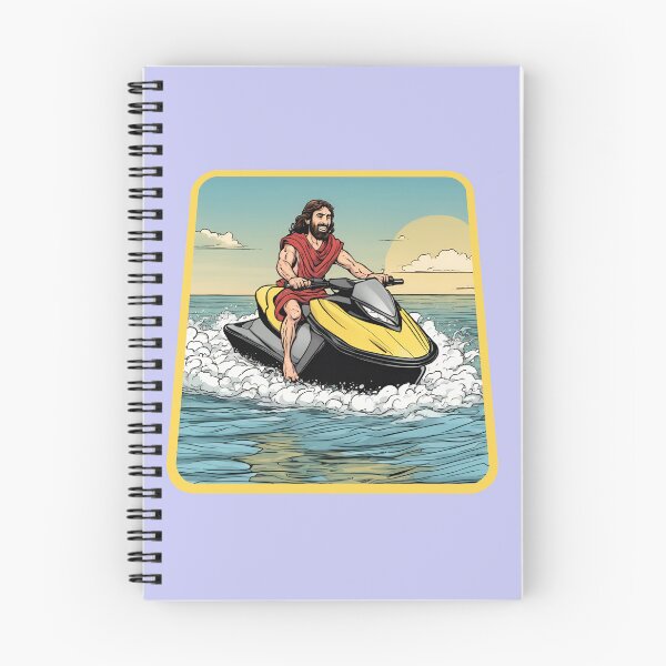 Item preview, Jesus Christ jet skiing  designed and sold by Eolithic.