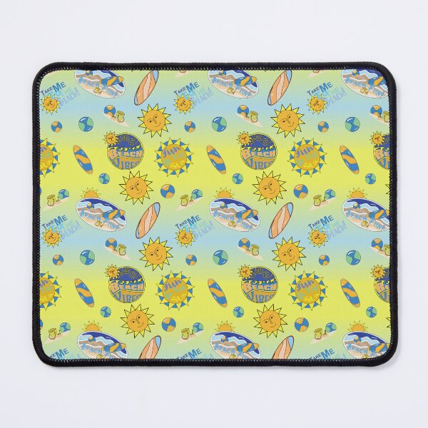 Item preview, It's Summer and it's time for fun in the Sun at the BEACH! Great Sunny Beach seamless Pattern Design with bright colors and background designed and sold by MichCortez9.