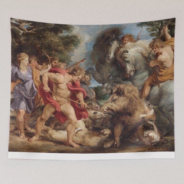 Item preview, The Calydonian Boar Hunt (1611–1612) Peter Paul Rubens designed and sold by TeeARTHY.