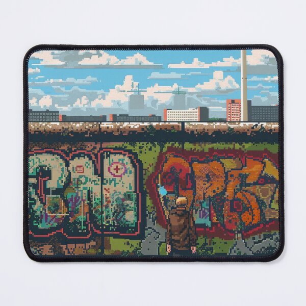 Item preview, Berlin Wall Pixel Art designed and sold by SaintCurio.